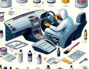 Покраска пластиковой детали автомобиля