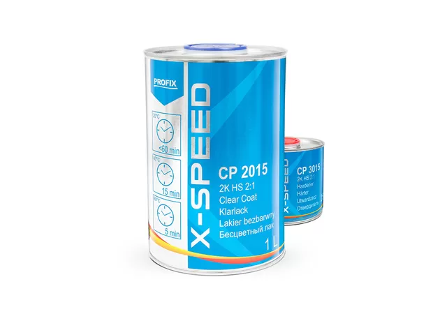 Лак CP 2015 X-SPEED 2K HS 2:1, комплект с отвердителем 1 л + 0,5 л заказать