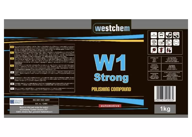Высокоабразивная полировальная паста Westchem W1 Strong (начальный этап) 250 гр заказать