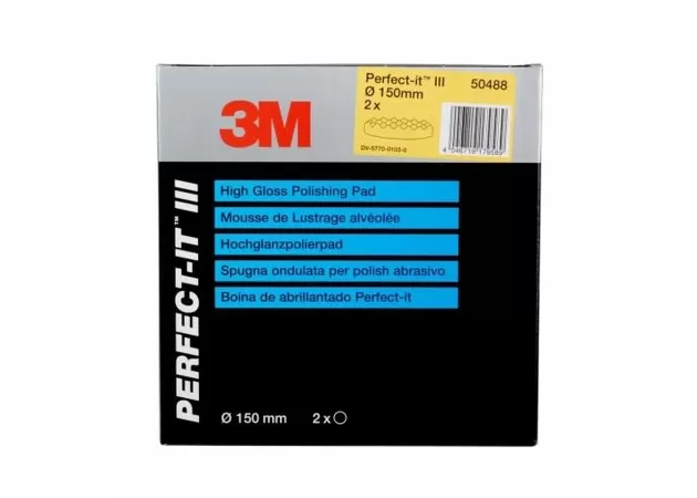 50488 Желтый многоразовый полировальный круг 3M™ Perfect-It™ для пасты 80349 Fine Plus Compound, d=150 мм цена