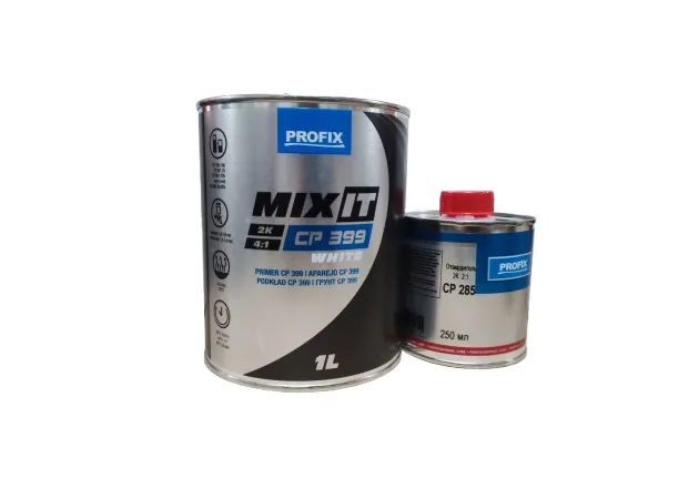 Грунт CP 399 MixIT 2K HS 4:1,комплект с отвердителем Белый 1 л + 0,25 л заказать