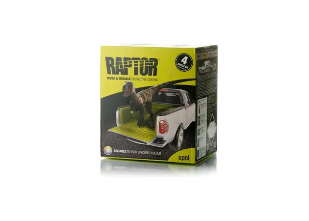 Защитное покрытие повышенной прочности U-POL RAPTOR ЧЕРНОЕ, комплект 3,8л. стоимость