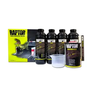 Защитное покрытие повышенной прочности U-POL RAPTOR ЧЕРНОЕ, комплект 3,8л.