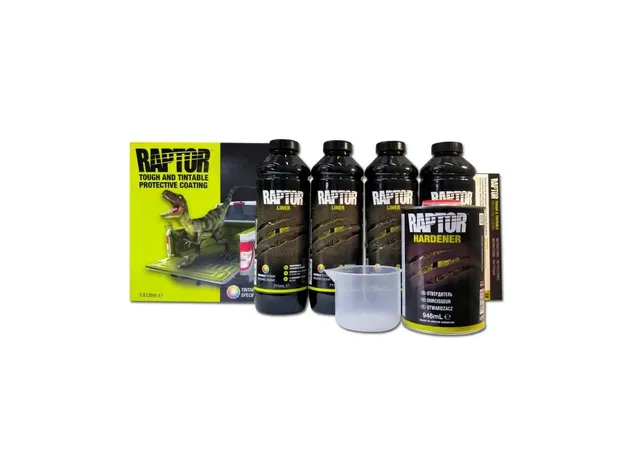 Защитное покрытие повышенной прочности U-POL Raptor КОЛЕРУЕМЫЙ, комплект 3,8л заказать