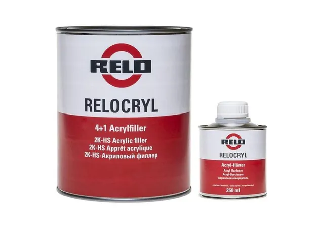 Акриловый грунт RELO Relocryl (Mipa) HS (4:1) серый 1л + отвердитель 0,25л заказать