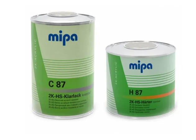 Лак акриловый безцветный 2К HS MIPA C87 (1л) + отвердитель Н87 (0,5л) заказать