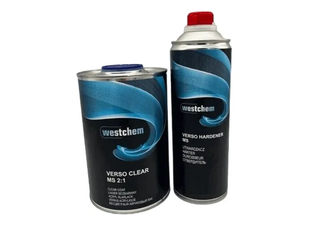 Лак акриловый бесцветный Westchem CLEARCOAT VERSO MS 2:1  1 л + отвердитель MEDIUM 0,5 л заказать