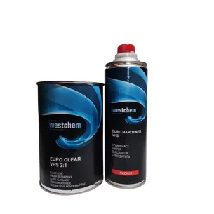 Лак акриловый бесцветный Westchem CLEARCOAT EURO VHS 2:1 в компл с отвердителем MEDIUM 1 л + 0,5 л