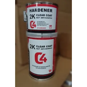 Лак акриловый CARBON C4 2K Clear Coat HS/P устойчив к царапинам 1,5 л